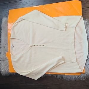 Madewell Asherton waffle henley sweater